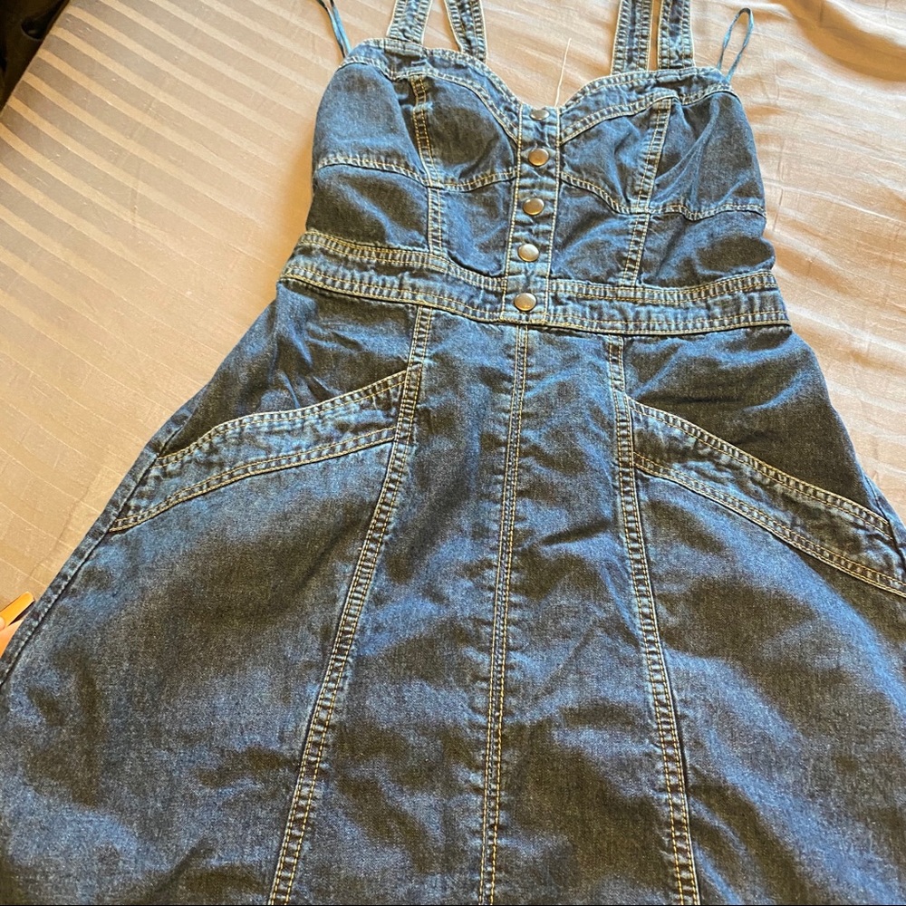 Denim cute dress
